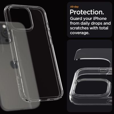 12. Etui Spigen Ultra Hybrid na iPhone 16 Pro Max - przezroczyste