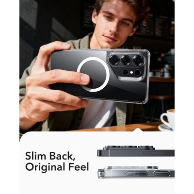 4. Etui ESR Classic Hybrid MagSafe na Samsung Galaxy S26 Ultra - przezroczyste