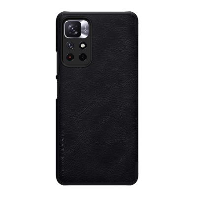 2. Etui z klapką Nillkin Qin Case do Xiaomi Redmi Note 11T 5G / 11S 5G / 11 5G (China) / Poco M4 Pro 5G - czarne