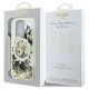 8. Etui Guess Liquid Glitter Flower MagSafe na iPhone 16 Pro - beżowe