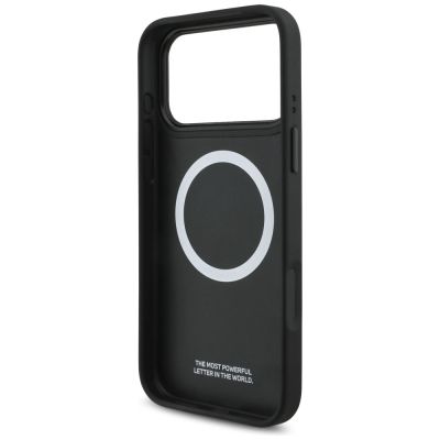 7. Etui BMW M Quilted Logo MagSafe na iPhone 17 Pro Max - niebieskie