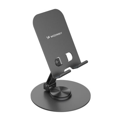 2. Podstawka Wozinsky WPT-K95 stojak obrotowy pod telefon tablet - szara