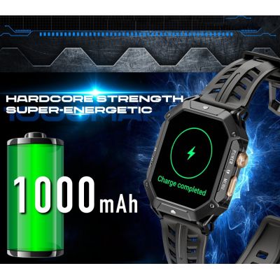 6. Smartwatch Męski Rubicon RNCF24-1 BLACK