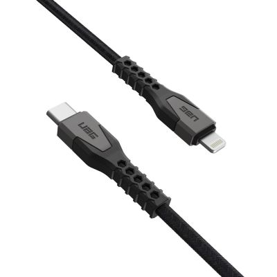 5. Kabel Urban Armor Gear Kevlar - 1,5 m - Błyskawica - USB C - Męski - Męski - Szary