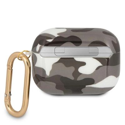 3. Etui Guess Camo Collection na AirPods Pro - czarne