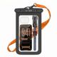 6. Pokrowiec Tech-Protect Waterproof Case UWC9 wodoodporny na urządzenia do 8.9" - czarno-pomarańczowy