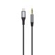 2. Dudao kabel audio Lightning - mini jack 3.5mm 1m szary (L11PRO)