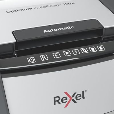 3. Rexel Niszczarka Optimum AutoFeed+ 130X, (P-4), 130 kartek, 44 l kosz