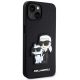 4. Etui Karl Lagerfeld Saffiano Karl & Choupette na iPhone 13 / 14 / 15 - czarne