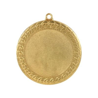 6. Medal złoty ogólny z miejscem na emblemat 50 mm - medal stalowy