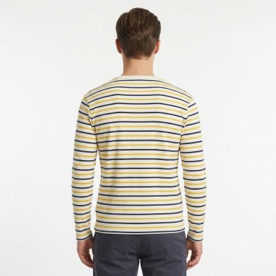 4. Bluza męska Longsleeve Wood Wood Mel stripe Off -10235404-2323