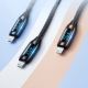 5. Kabel Wozinsky WUCLC2 Lightning - USB-C 36W 480Mb/s 2m z wyświetlaczem - czarny