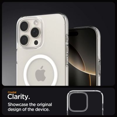 9. Etui Spigen Liquid Crystal Mag MagSafe na iPhone 16 Pro - przezroczyste