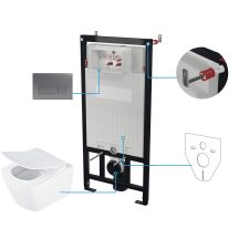 Zestaw WC podtynkowy 6 w 1