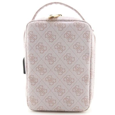 3. Torba organizer Guess 4G Printed Stripes - różowa