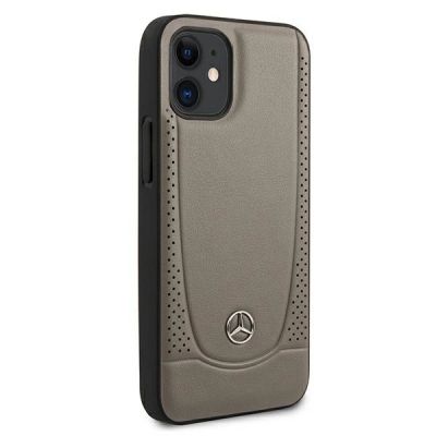 4. Etui Mercedes Urban Line na iPhone 12 mini - brązowe