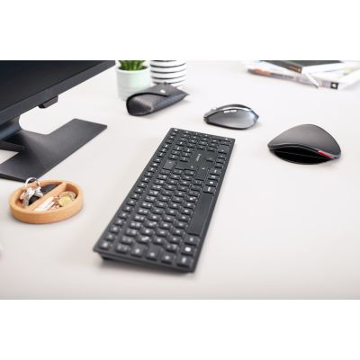 10. CHERRY KW 9100 SLIM klawiatura Uniwersalne RF Wireless + Bluetooth QWERTZ Niemiecki Czarny