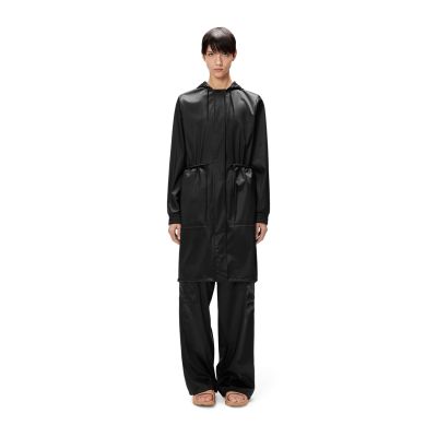 4. Rains płaszcz wodoodporny STRING W PARKA W3 18550 84 BLACK GRAIN