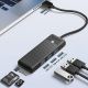 2. Hub USB Orico PAPW3AT-U3 4-portowy 3x USB-A 3.0 z czytnikiem kart microSD/SD 1 m - czarny