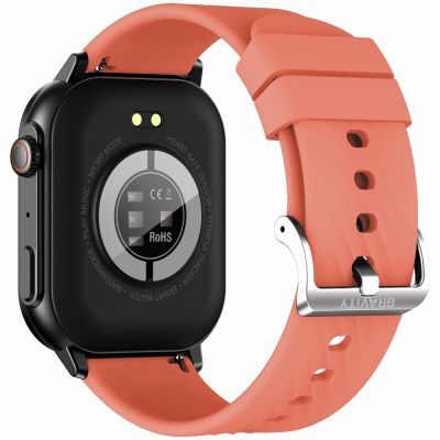 8. Smartwatch Gravity GT15-3 Czerwony Pasek Silikonowy + Czarna Bransoleta