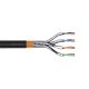 3. Digitus Kabel instalacyjny zewnętrzny suchy kat.7, S/FTP, AWG 23/1, PE, 1000m, czarny, szpula