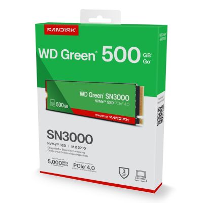 9. Dysk SSD WD Green SN3000 500GB M.2 NVMe WDS500G4G0E