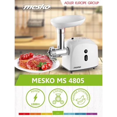 6. Mesko Home MS 4805 maszynka do mielenia 600 W Biały