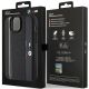 8. Etui BMW Perforated Tricolor Line na iPhone 15 Plus / 14 Plus - czarne