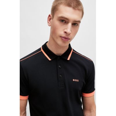3. Koszulka Polo męska BOSS Paddy 1 NERO regular fit czarna (50512995-001)