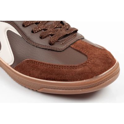 5. Skechers buty sportowe sneakersy damskie Hotshot brązowe modne