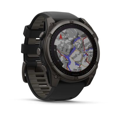 22. Zegarek Garmin Fenix 8 Solar Sapphire Titanium Carbon Grey DLC Black