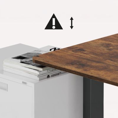 8. ERGO OFFICE BIURKO ELEKTRYCZNE REGULACJA MAX WYS. 1160MM, MAX - 80 KG, BEZ BLATU DO PRACY STOJĄCO SIEDZĄCEJ, CZARNE ER-400 B