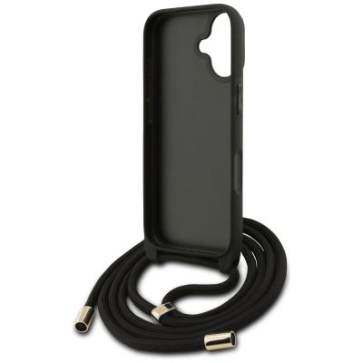 6. Etui Guess 4G Big Logo Cord Stap Crossbody na iPhone 17 - czarne