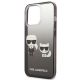 6. Etui Karl Lagerfeld Gradient Ikonik Karl&Choupette na iPhone 13 Pro / iPhone 13 - czarne