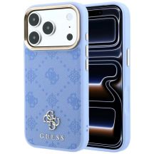 Etui Guess Peony 4G Small Logo MagSafe na iPhone 18 Pro / 17 Pro - jasnoniebieskie