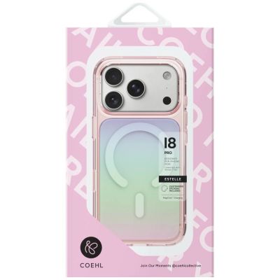 7. Etui UNIQ Coehl Estelle Magnetic Charging na iPhone 18 Pro Max / 17 Pro Max - różowe