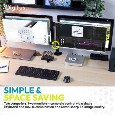6. Digitus DS-12856 przełącznik KVM Szary