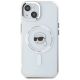 3. Etui Karl Lagerfeld IML Metal Karl Head MagSafe do iPhone 15 biały