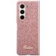 2. Etui Guess Glitter Script na Samsung Galaxy Z Fold 5 - różowe