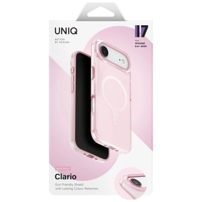 6. Etui UNIQ Clario Magclick Charging na iPhone Air - różowe