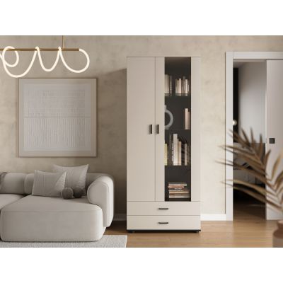 6. Witryna S6 SOHO 80x41x192 kaszmir+ czarny