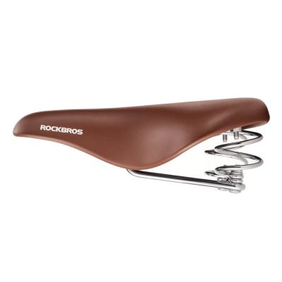 2. Siodełko rowerowe Rockbros 6800S retro komfortowe - brązowe