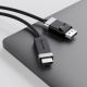 4. ALOGIC FUDPHD2-SGR adapter kablowy 2 m DisplayPort HDMI Czarny, Szary