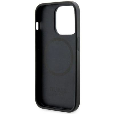 7. Etui Guess GCube Stripes MagSafe na iPhone 14 Pro - czarne