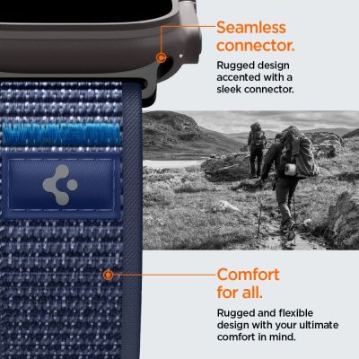 10. Pasek Spigen Athlex Air 2 na Apple Watch (44 / 45 / 46 / 49 mm) - granatowy