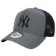 New Era 9FORTY AF Trucker MLB Sport New York Yankees Cap 60856379 Szare OSFM
