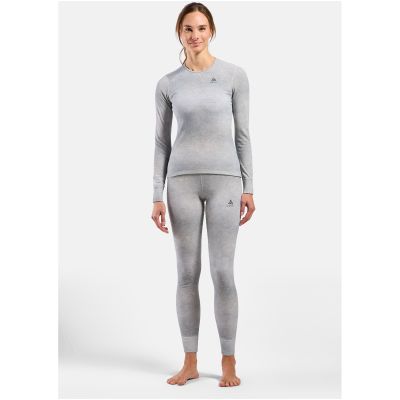 4. Bielizna termoaktywna z długim rękawem Odlo BL TOP crew neck l/s ACTIVE WARM x POW srebrna