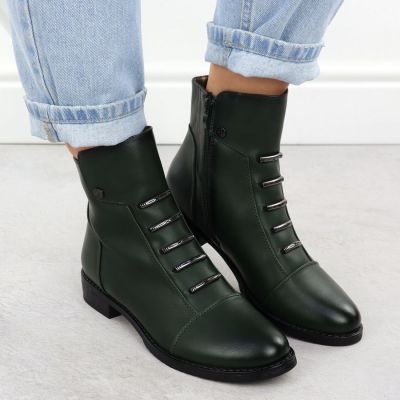 6. Botki damskie zielone Jezzi ASA62-16