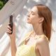 8. Mini wentylator Jisulife Handheld Fan Life8 Plus przenośny wiatraczek USB z funkcją powerbanka 4500mAh i latarką - brązowy