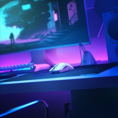 7. GLORIOUS MYSZ PC RACE MODEL O- GAMING WHITE MATOWA